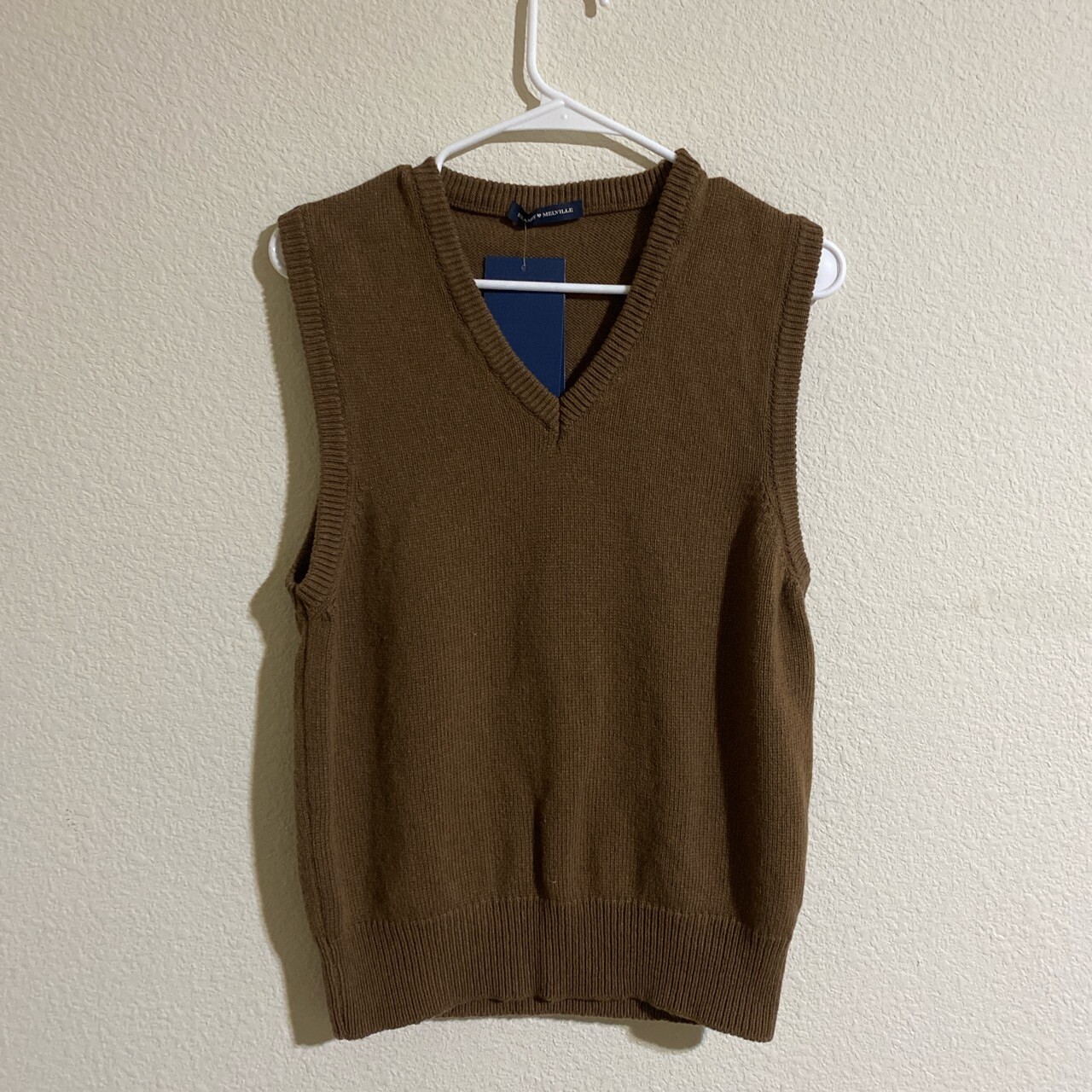 brandy melville brown v neck Norah wool 