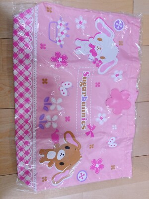 vintage sanrio Sugar bunnies shirousa momousa pink bag and cushion