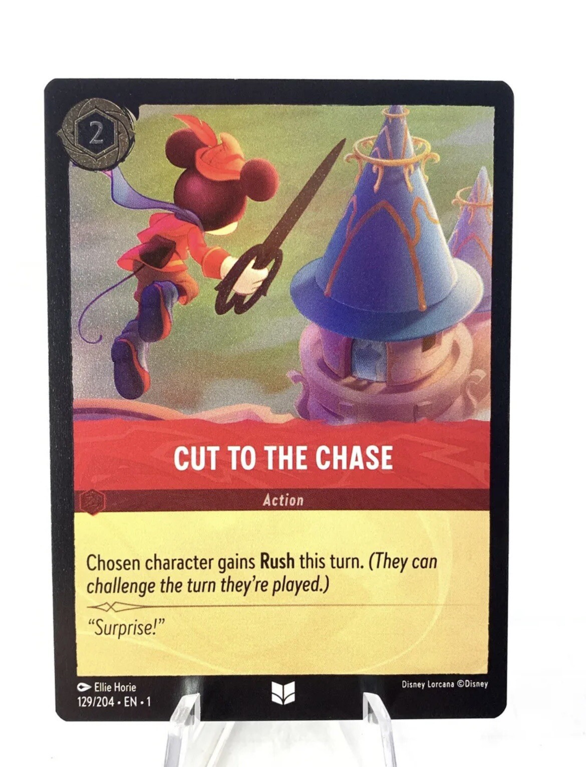 Disney Lorcana TCG - Cut to the Chase 129/204 - Coil Foil - Uncommon - NM