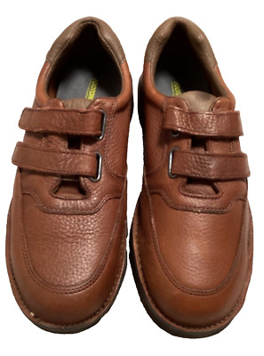 Footonic II Walkabout Mens Brown Hook Look Strap Shoes 13 E4 Eva Tech Quick Grip