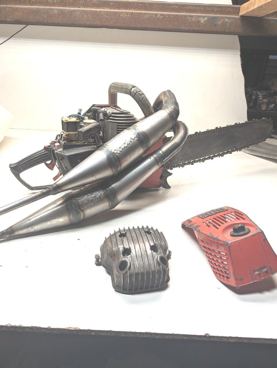 SOLO 611 TWIN VINTAGE PIPED SAW 2 CYLINDER CHAINSAW 18” BAR