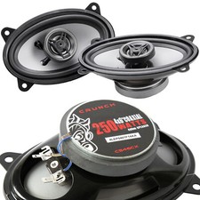 4x NEW Crunch Cs46cx 500W 2-Way CS Series Car Audio Coaxial 4"x6" Speaker