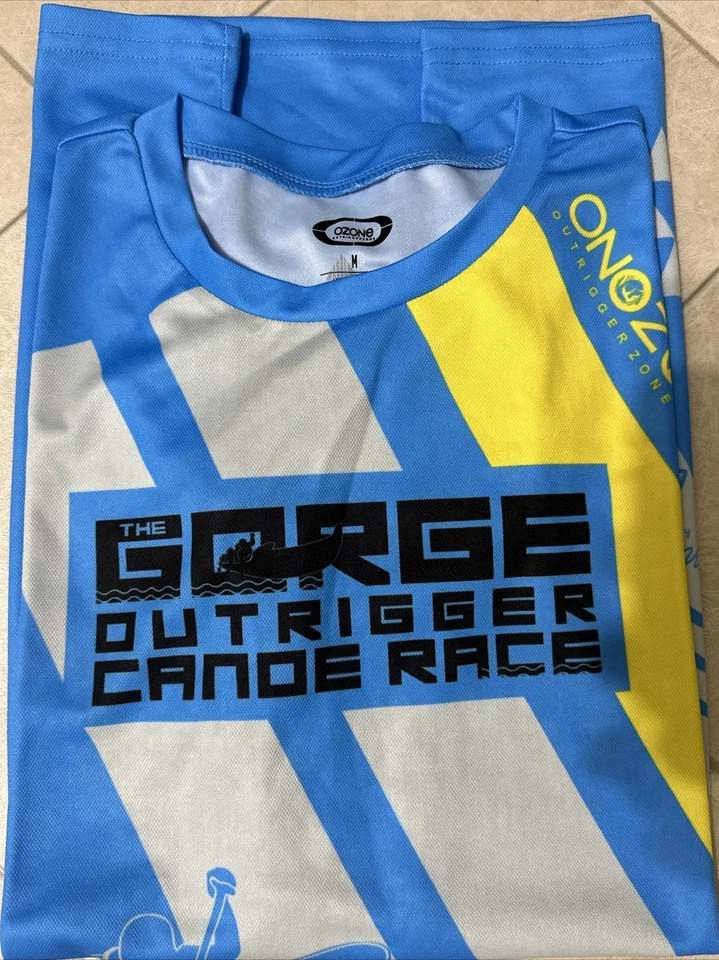 Camiseta de carrera Gorge Outrigger talla M ozono pnworca Vaa Paddle Foto 2 de 4