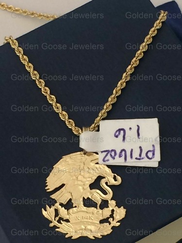 Real 14K Yellow Gold Mexico Mexican 