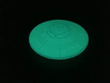UFO Flying Saucer Alien Space Ship - HO Scale 1:87 - GLOW in the DARK!  Area 51?