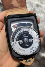 Vintage GOSSEN SIXTAR CDS LIGHT EXPOSURE METER  GERMANY  W/Leather Case  Strap