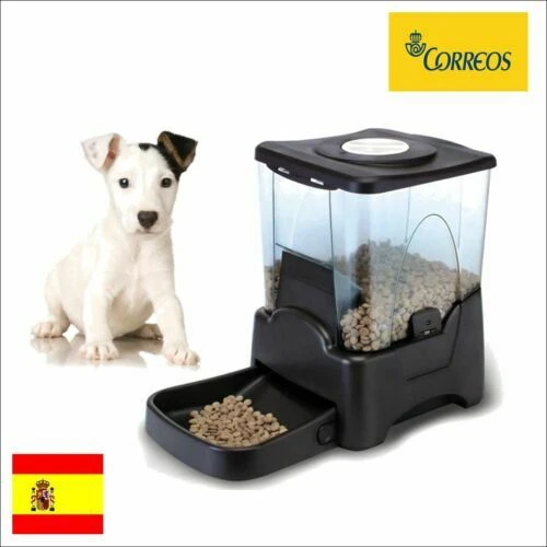 Comedero automático de plástico para perros