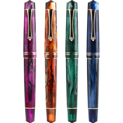 MAJOHN M800 Resin Fountain Pen No. 6 BOCK Nib / MAJOHN Nib Fine with Converter