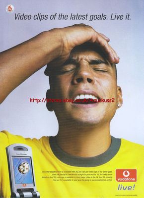 Vodafone Live! ''Videoclips der neuesten Ziele'' 2005 Magazin Anzeige #3533