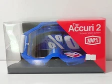 100-Percent Accuri 2 Goggles OSFM Blue/Clear Lens