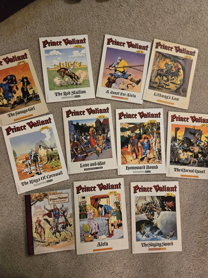 Lote Prince Valiant 2 10 16 22-24 26 27 Fantagraphics 11 números novelas gráficas Foto 2 de 4