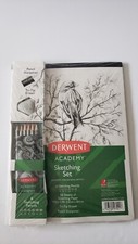 Derwent Academy Sketching Set - Pencils, Paper, Eraser, Sharpener - for Artists