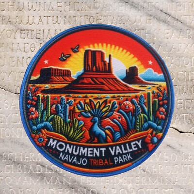 #ad Monument Valley State Park Patch Iron on Applique Nature Badge Desert $24.95