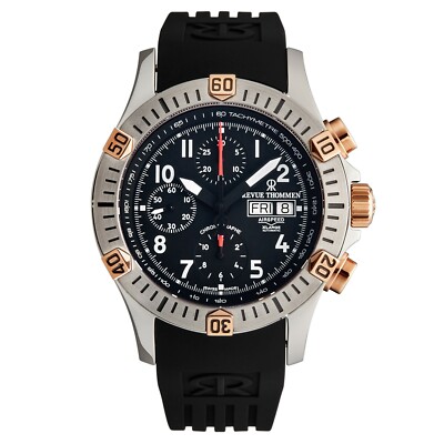 Revue Thommen Men's Airspeed Black Dial Chronograph Automatic Watch 16071.6854