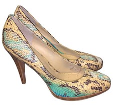 Gorgeous Nine West Faux Snake Skin Heels Size 9
