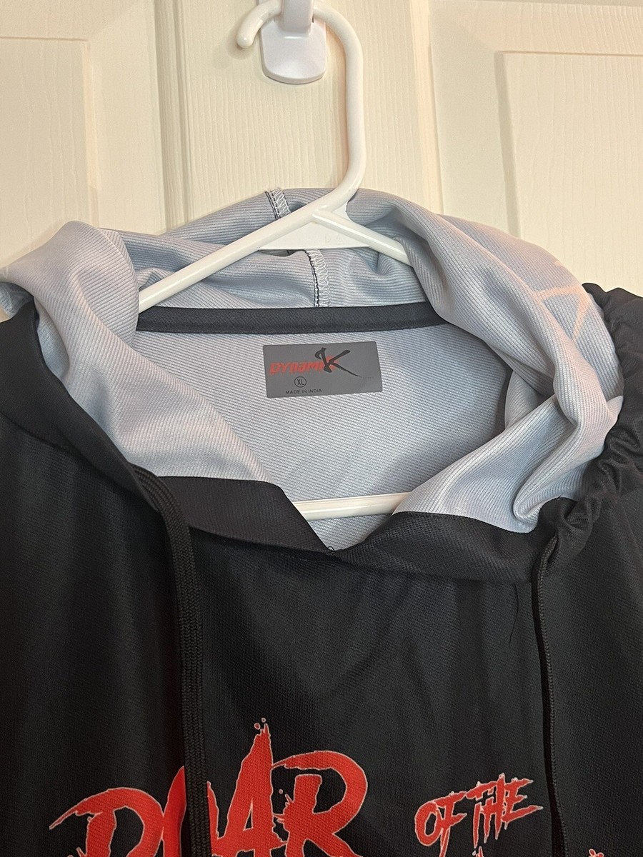 Dynamik's Muscle Men's XL 'Roar of the Savage' Graphic Hooded