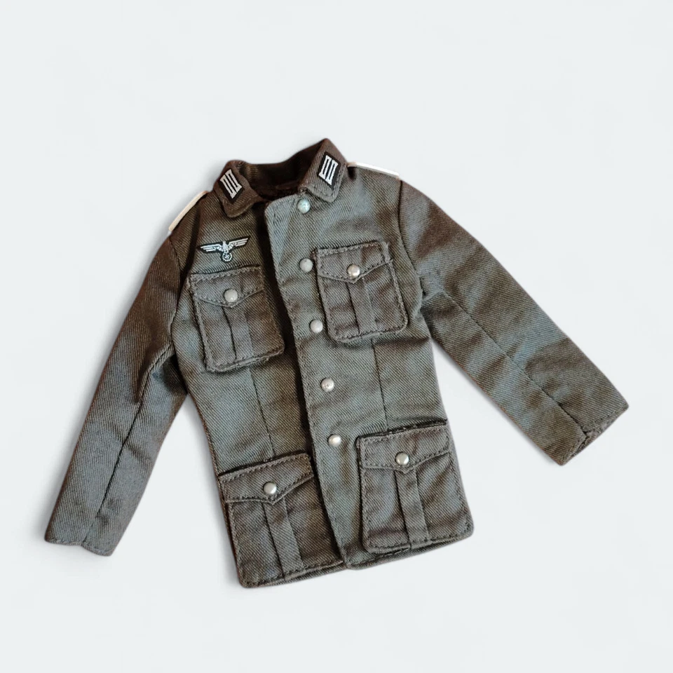 CHAQUETA UNIFORME CAMISA TOP 12" Figura de Acción Juguete Soldado Alemán Segunda Guerra Mundial Soldado Escala 1/6 Foto 3 de 4