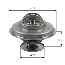 Gates TH11687G1 Coolant Thermostat Cooling System Fits Bentley BMW Volvo