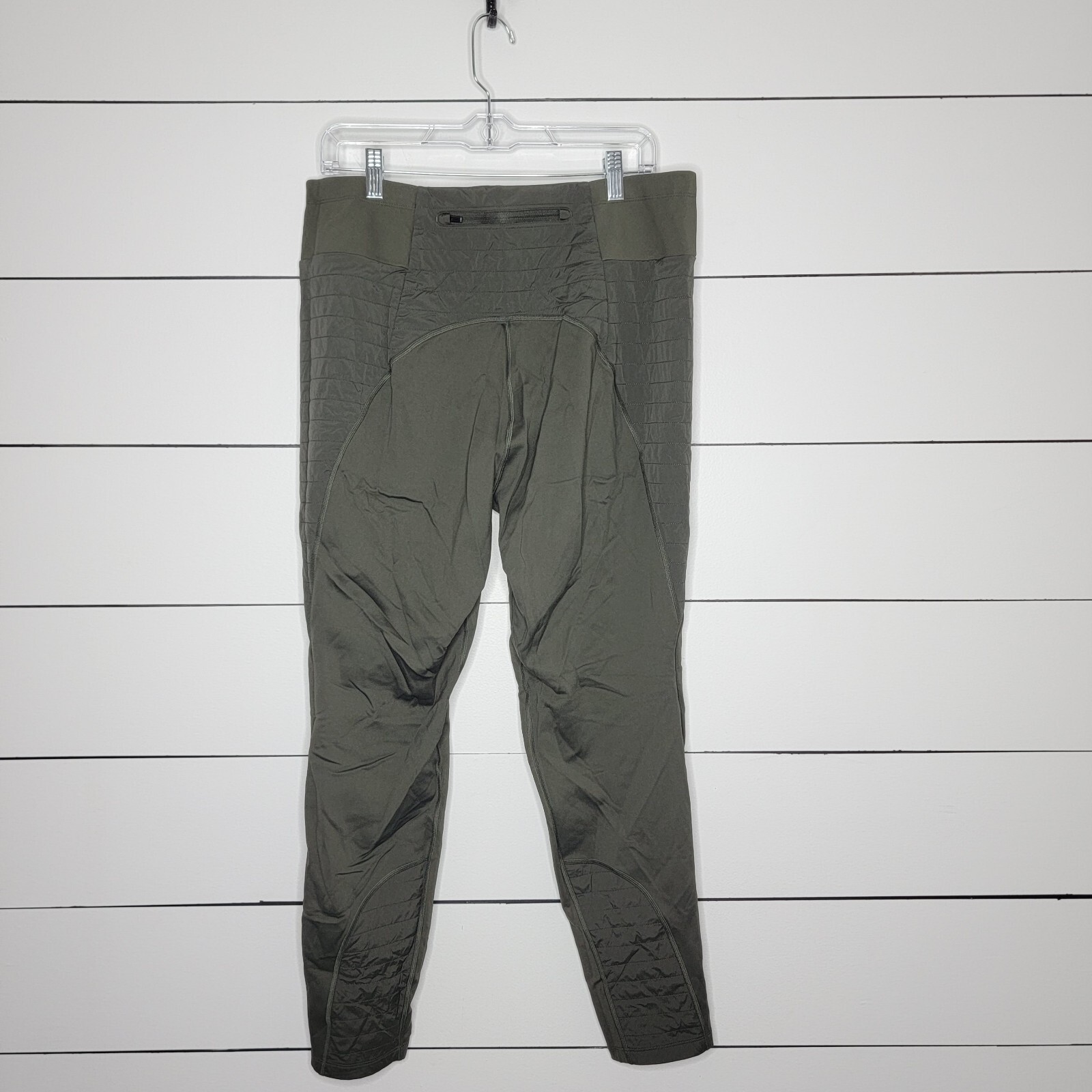 Athleta Peak Hybrid Fleece Tight Olive Green XL Fitte… Gem