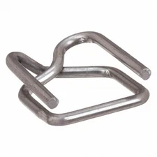 Grainger MIP 4X888 P38WB2 Heavy Duty 3/8" Poly Strapping Steel Wire Buckles (50)