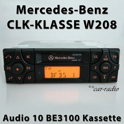 Original Mercedes W208 Radio Audio 10 BE3100 Kassette CLK-Klasse Autoradio 1-DIN - Bild 1 von 4