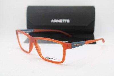 NEW ARNETTE AN 7216 2763 ORANGE BLUE AUTHENTIC EYEGLASSES 56-15