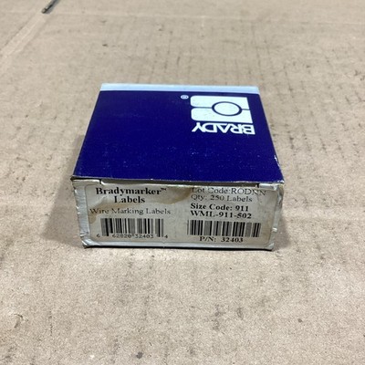 Brady WML-911-502 Wire Marking Labels, NOS