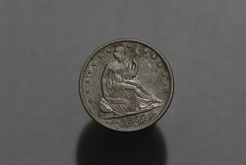 🧭 🇺🇸 USA HALF DOLLAR 1854 O SEATED LIBERTY B88 #K3772