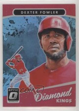 2017 Donruss Optic Diamond Kings Carolina Blue Prizm 16/50 Dexter Fowler #26 9bp