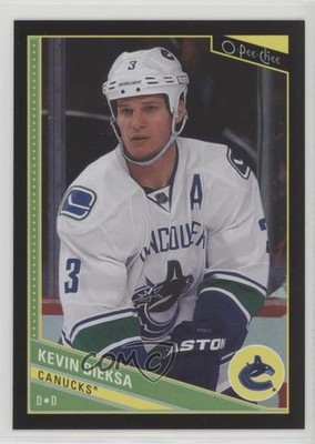 2013-14 O-Pee-Chee Black Rainbow Foil 84/100 Kevin Bieksa #145 1dm1