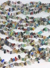 4 mixed chips assorted colors Beads 32 Strand 5 8mm Jewelry Making 4 pc stone