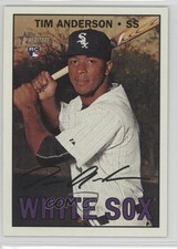 2016 Topps Heritage High Number Gum Damage Back Tim Anderson #674 1g3