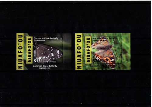 Niuafo'ou - 2020, 2 x Butterflies,    **/MNH