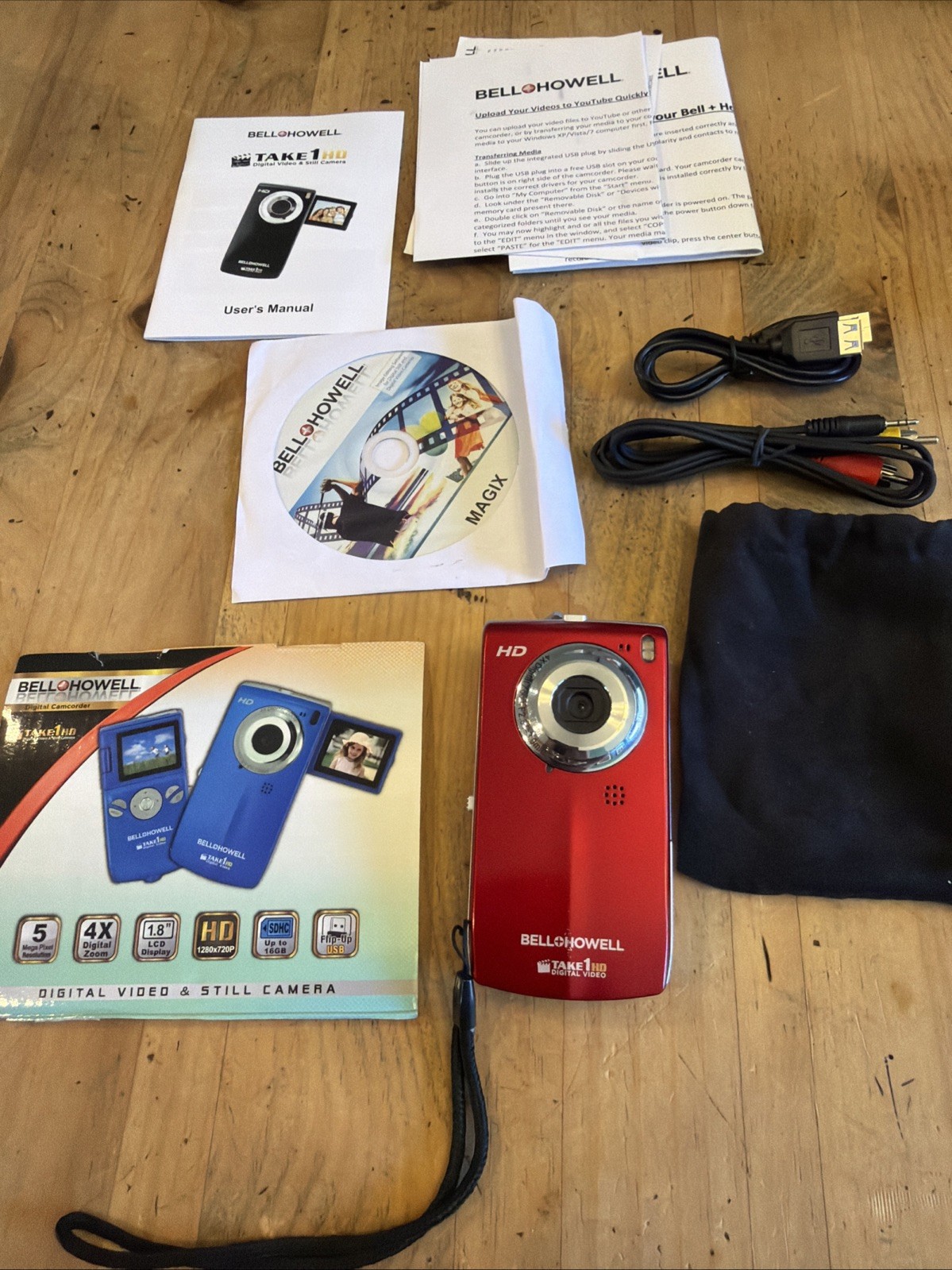 Bell+Howell TAKE 1 HD 5MP Digital Video & Still Camera w/2GB
