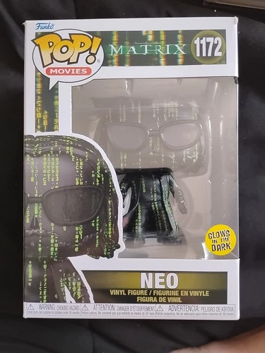Funko Pop! Vinyl: The Matrix - Neo (Glows in the Dark) - Books A Million...