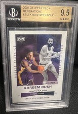 Kareem Rush Walt Frazier Upper Deck Generations 2002-03 RC Classics /999 BGS 9.5