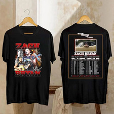 Zach Bryan With Heaven On Tour 2026 Concert Multicolor Short Sleeves T Shirt