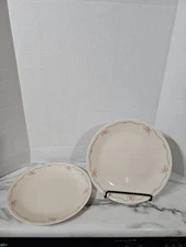 Lot of 2 Corelle ENGLISH BREAKFAST Dinner Plates 10.1/4" Beige Sandstone