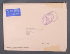 MayfairStamps Norfolk Island poste aérienne à Portland OU couverture aax_77673