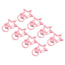 Swivel Clasps Snap Hook, Star Shape Lobster Claw Clasp for DIY Pink, 8Pcs
