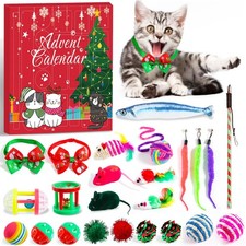 Cat Advent Calendar 2025, 24 Days Cat Toy Countdown Calendar Christmas Toys f...