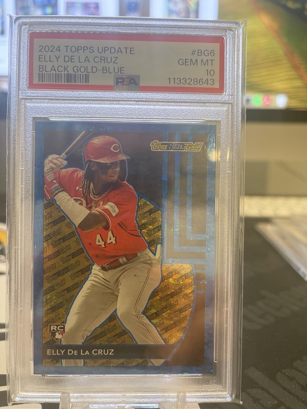 2024 Topps Update Series - Topps Black Gold Elly De La Cruz #BG-6 Blue (RC)