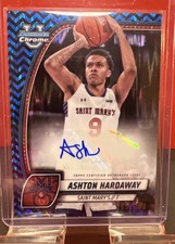 Ashton Hardaway-2024-25 TOPPS Bowman U Chrome Prospects Blue HB Auto  #65/100 SP