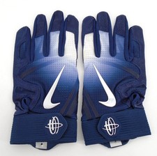 Nike Huarache Elite Batting Gloves Men's XL Textured Palm College Navy/Chrome