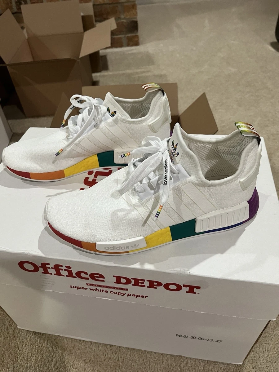 adidas gazelle silver green womens Shop White Mens adidas NMD R1 Lace Up Sneakers – Shoebacca main image 0