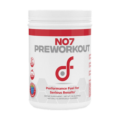 DotFit NO7 Blue Raspberry Flavor Pre-Workout Performance Fuel Serious 606g NEW
