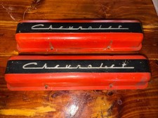 Rare Early Chevrolet Valve Covers. 19.5 Inches Long. Beautys Rare Early Chevrolet Valve Covers. 19.5 Inches Long. Beautys