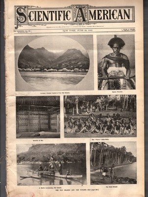 1902 Scientific American June 28 - Fiji Islands; Chicago packing industry; Index