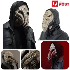 Plague Doctor Mask Bird Long Nose Latex Beak Cosplay Costume Halloween Party AU