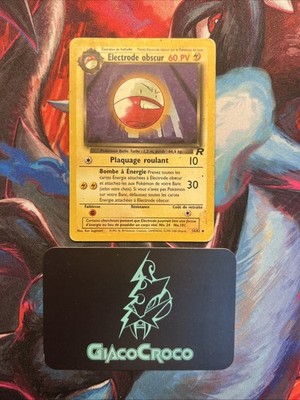 Pokemon Karte Dunkle Elektrode 34/82 Deutsch Vf Fr Wizard Team Rocket